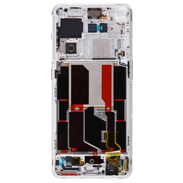 For OnePlus 10 Pro NE2210 NE2211 NE2213 Middle Frame Bezel Plate (White) - Frame Bezel Plate by PMC TechLife | Online Shopping South Africa | PMC TechLife