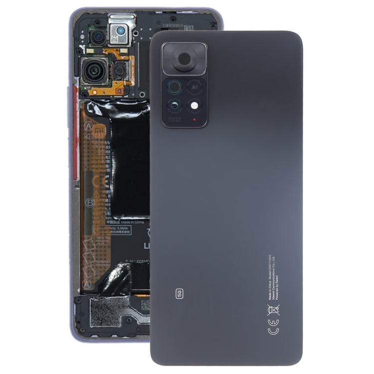 For Xiaomi Redmi Note 11 Pro+ 5G India Original Battery Back Cover with Camera Lens Cover(Black) - Back Cover by PMC TechLife | Online Shopping South Africa | PMC TechLife