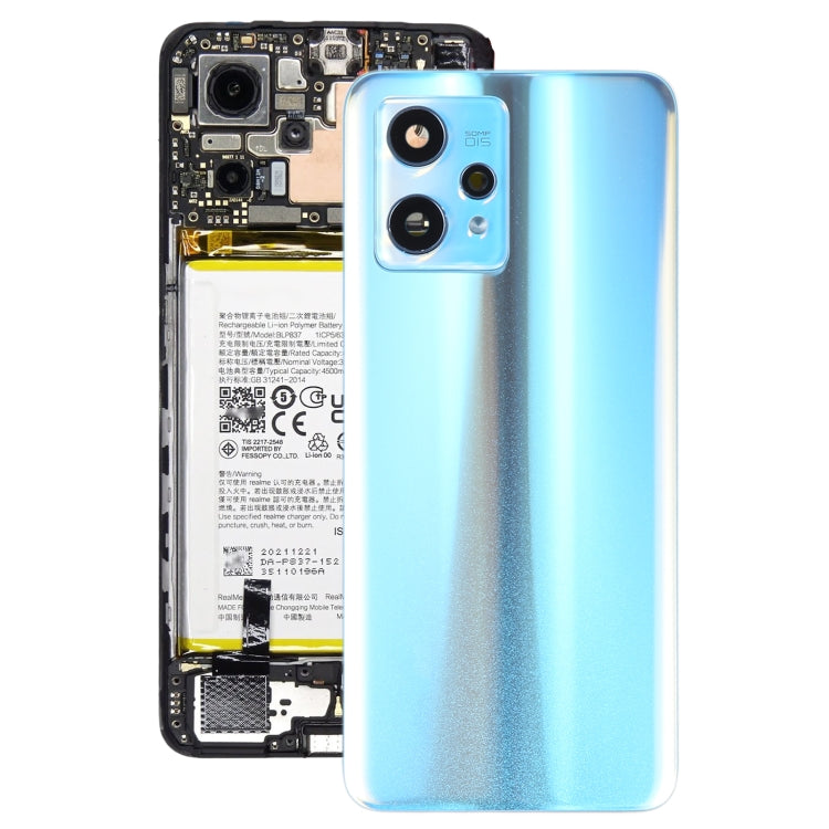 For Realme 9 Pro+ Original Battery Back Cover with Camera Lens Cover(Blue) - free shipping - PMC TechLife - Order now!