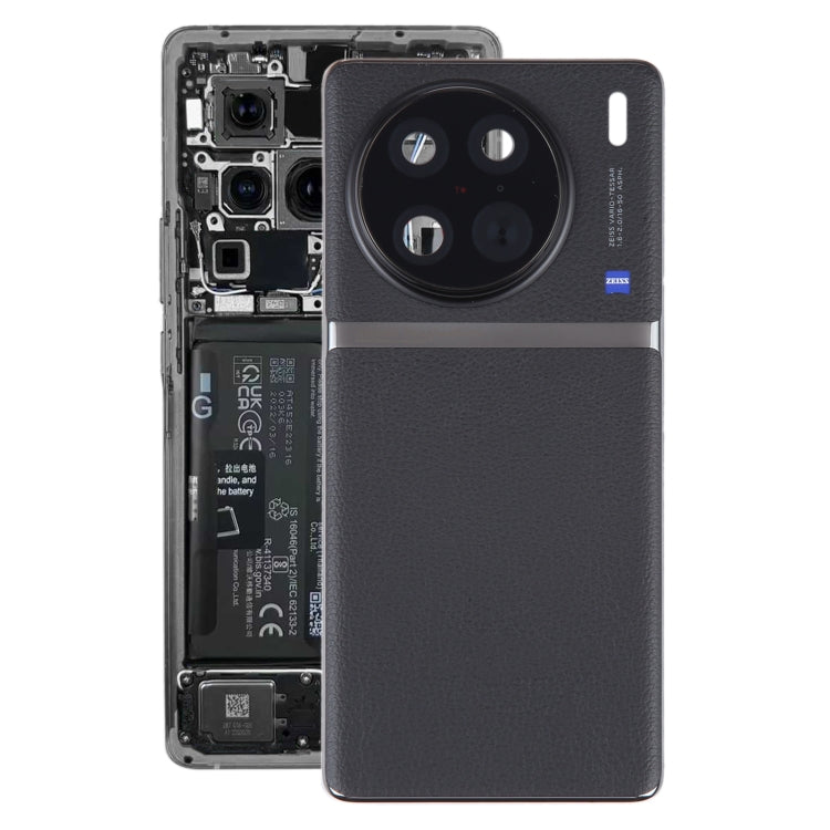 For vivo X90 Pro Original Battery Back Cover with Camera Lens Cover(Black) - Back Cover by PMC TechLife | Online Shopping South Africa | PMC TechLife