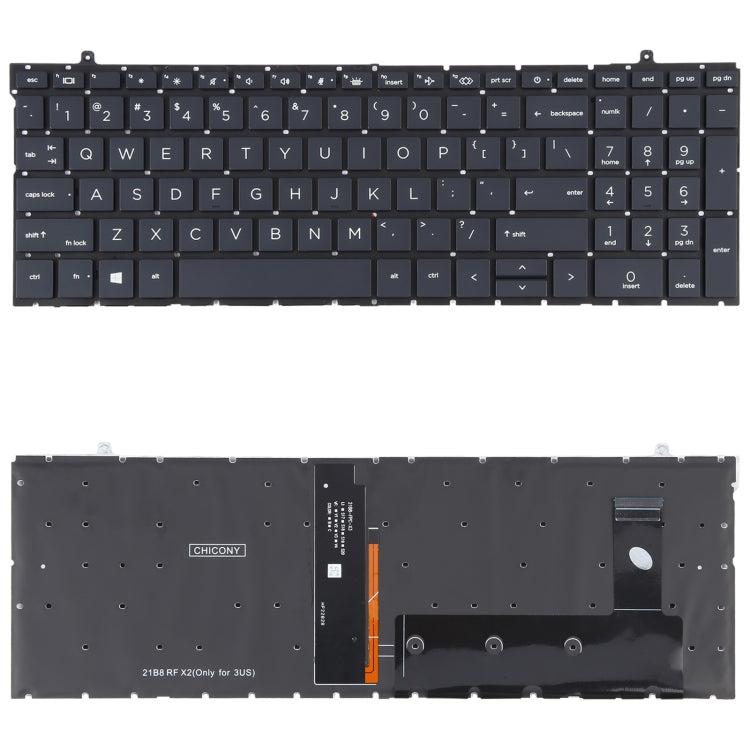 For HP ProBook 450 G9 455 G9 455R G9 HSN-Q34C-4 US Version Keyboard with Backlight - Replacement Keyboards by PMC TechLife | Online Shopping South Africa | PMC TechLife