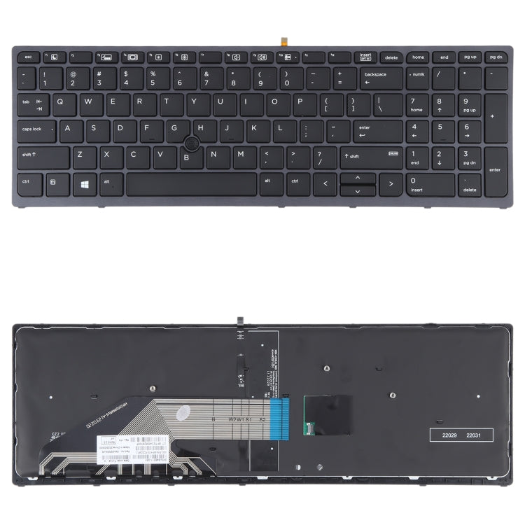 For HP ZBOOK 15 G3 17 G3 US Version Keyboard with Backlight and Pointing - Replacement Keyboards by PMC TechLife | Online Shopping South Africa | PMC TechLife