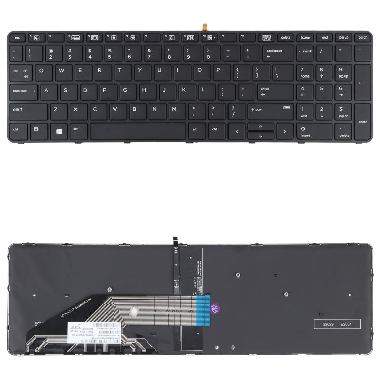 For HP Probook 650 G2 G3 655 G3 450 G3 841137-001 US Version Keyboard with Backlight - Replacement Keyboards by PMC TechLife | Online Shopping South Africa | PMC TechLife
