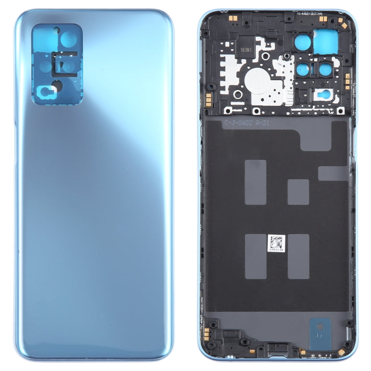 For Realme V13 Original Battery Back Cover with Middle Frame(Blue) - Back Cover by PMC TechLife | Online Shopping South Africa | PMC TechLife