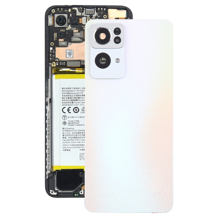 For OPPO Reno7 Pro Original Battery Back Cover with Camera Lens Cover(Gold) - Back Cover by PMC TechLife | Online Shopping South Africa | PMC TechLife