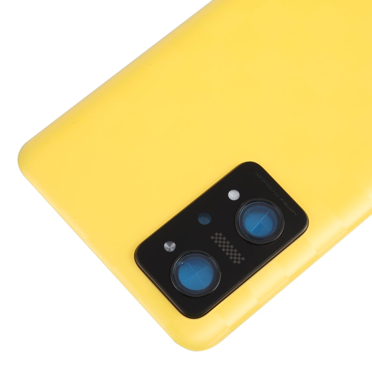 For Realme GT Neo 3T Original Battery Back Cover with Camera Lens Cover(Yellow) - Back Cover by PMC TechLife | Online Shopping South Africa | PMC TechLife