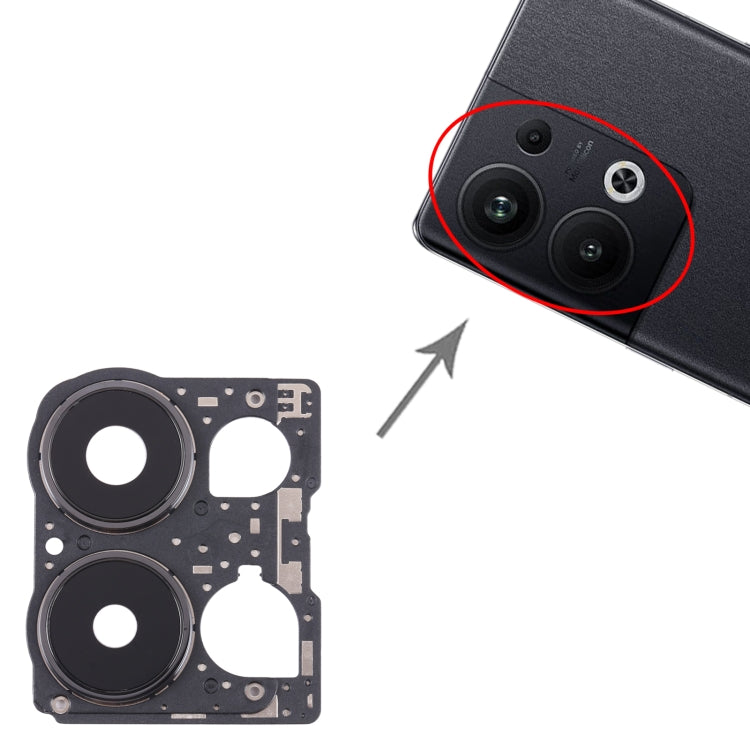 For OPPO Reno9 Pro+ Original Camera Lens Cover (Black) - Camera Series by PMC TechLife | Online Shopping South Africa | PMC TechLife | Buy Now Pay Later Mobicred