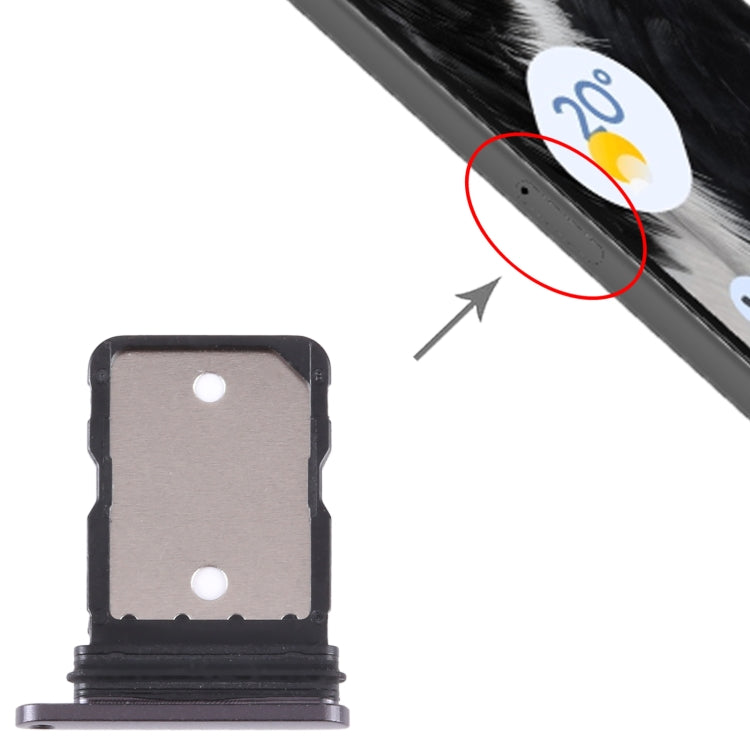 For Google Pixel 7 Original SIM Card Tray with SIM Pin (Black) - Card Tray by PMC TechLife | Online Shopping South Africa | PMC TechLife