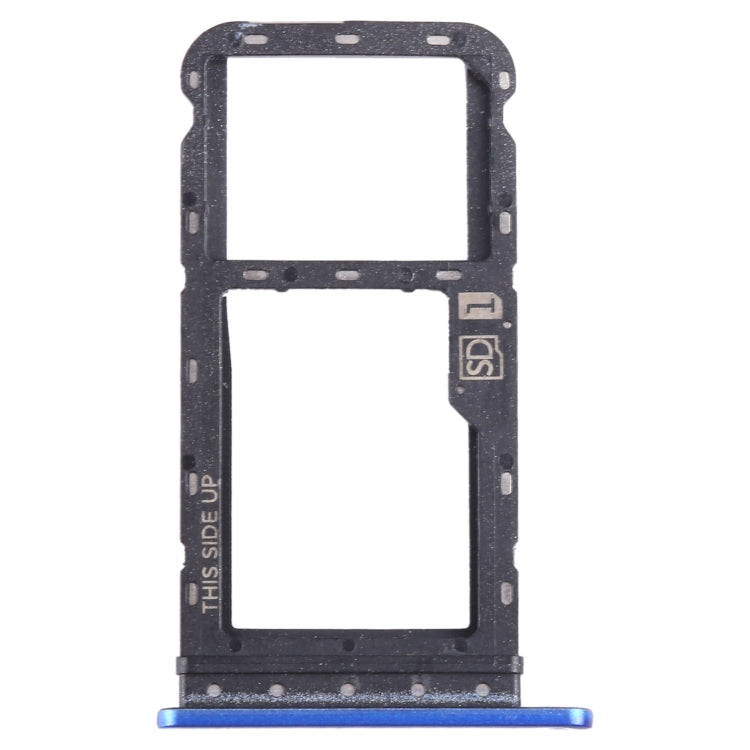 For Motorola Moto G Power 2021 SIM Card Tray + Micro SD Card Tray (Blue) - Card Socket by PMC TechLife | Online Shopping South Africa | PMC TechLife
