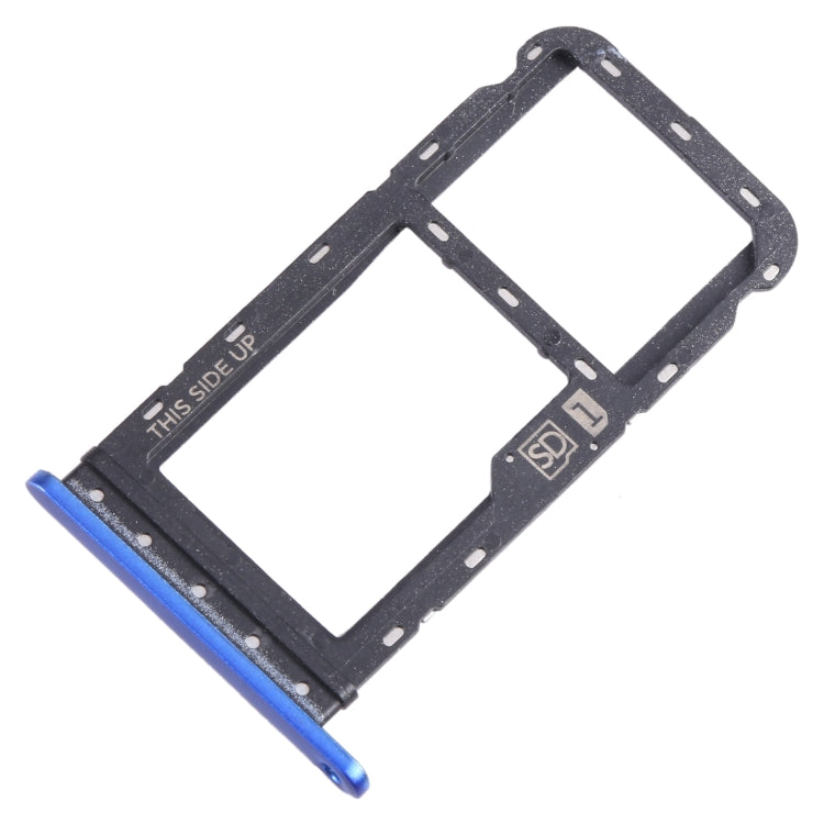For Motorola Moto G Power 2021 SIM Card Tray + Micro SD Card Tray (Blue) - Card Socket by PMC TechLife | Online Shopping South Africa | PMC TechLife