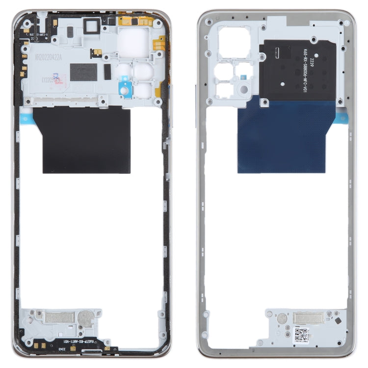 For Xiaomi Redmi Note 12 Pro 4G Original Middle Frame Bezel Plate (Silver) - Frame Bezel Plate by PMC TechLife | Online Shopping South Africa | PMC TechLife | Buy Now Pay Later Mobicred