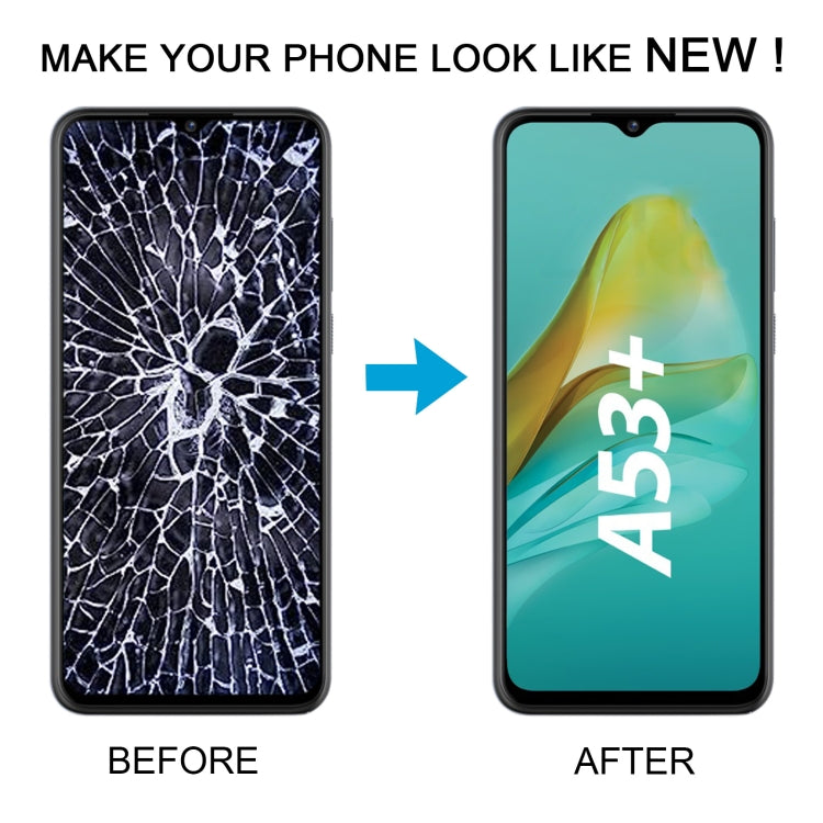 For ZTE Blade A53+ LCD Screen with Digitizer Full Assembly (Black) - free shipping - PMC TechLife - Order now!