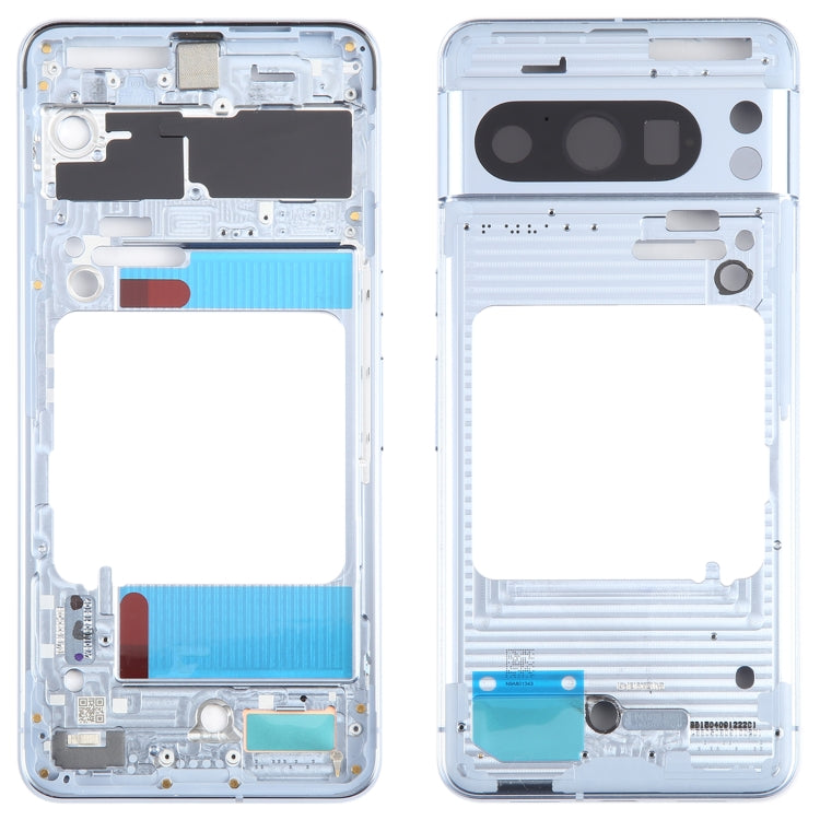 For Google Pixel 8 Pro Original Front Housing LCD Frame Bezel Plate (Blue) - Full Housing Cover by PMC TechLife | Online Shopping South Africa | PMC TechLife
