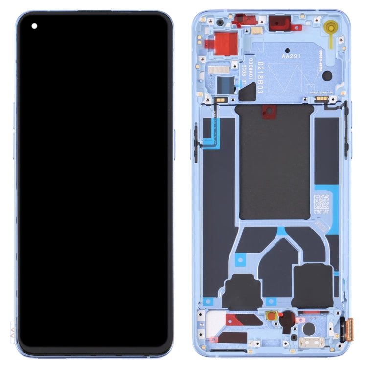 Original LCD Screen For OPPO Reno7 Pro 5G Digitizer Full Assembly with Frame (Blue) - LCD Screen by PMC TechLife | Online Shopping South Africa | PMC TechLife