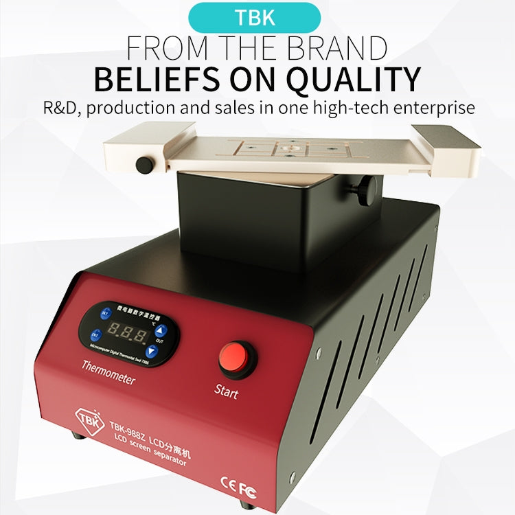 TBK-988Z 7 inch Mobile Phone LCD Separation Built-in Pump Vacuum Manual Separator - free shipping - PMC TechLife - Order now!