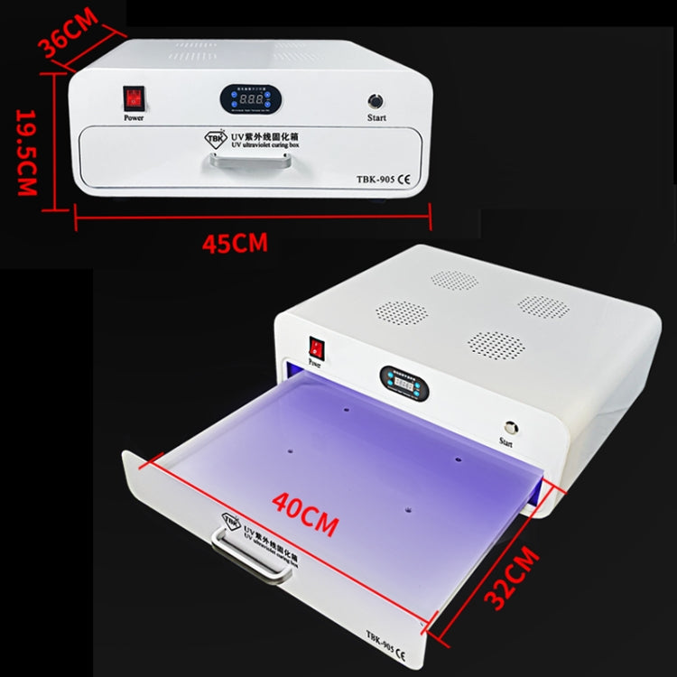 TBK-905 220V UV Curing Box Mobile Phone LCD Screen Glass OCA Curing Bonding - free shipping - PMC TechLife - Order now!