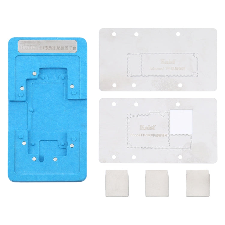 Kaisi Mainboard Middle Layer Board BGA Reballing Stencil Plant Tin Platform for iPhone 11 / 11 Pro - Repair Platform by PMC TechLife | Online Shopping South Africa | PMC TechLife