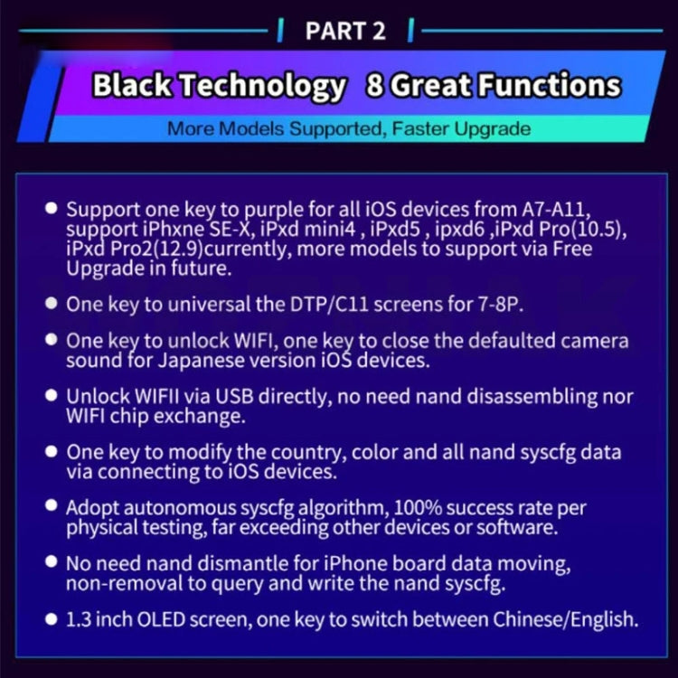 B-BOX Hard Disk Reading Writing Change SN Programming with 1.3 inch Screen for iPhone 7-11 - Repair Programmer by PMC TechLife | Online Shopping South Africa | PMC TechLife