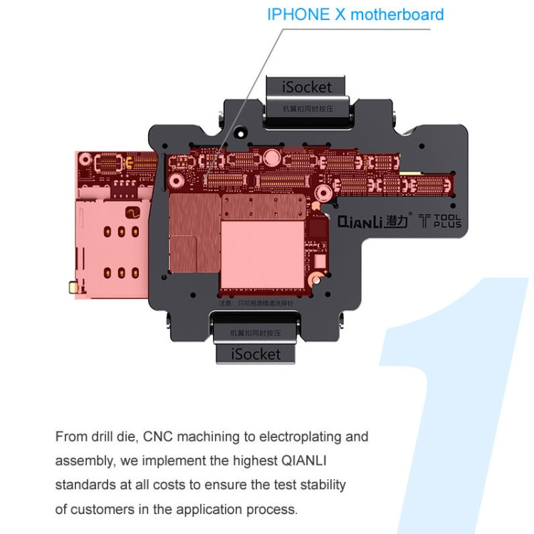 Qianli iSocket 3 In 1 Motherboard Layered Test Frame Upper Lower Layers Logic Board Function Fast Test Holder For iPhone X / XS / XS Max - free shipping - PMC TechLife - Order now!
