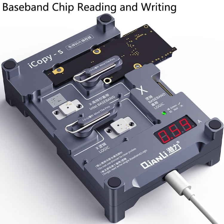 Qianli iCopy-S Double Sided Chip Test Stand 4 in1 Logic Baseband EEPROM Chip Non-removal For iPhone 6 / 6 Plus / 6S / 6S Plus - free shipping - PMC TechLife - Order now!