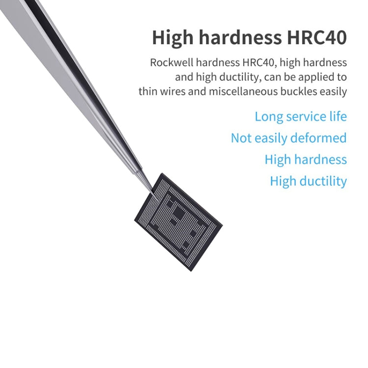 Qianli iNeezy YK-02 Stainless Steel Extra-sharp Thickened Tweezers Pointed Tweezers - free shipping - PMC TechLife - Order now!