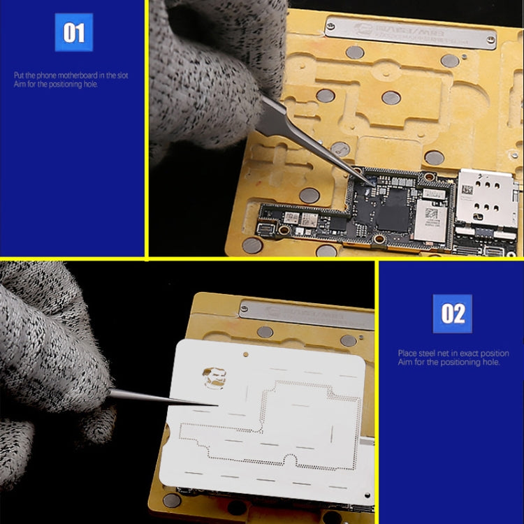 MECHANIC MR3 3 in 1 Mid-Layer Planting Tin Platform for iPhone X/XS/XS Max - Repair Platform by MECHANIC | Online Shopping South Africa | PMC TechLife | Buy Now Pay Later Mobicred