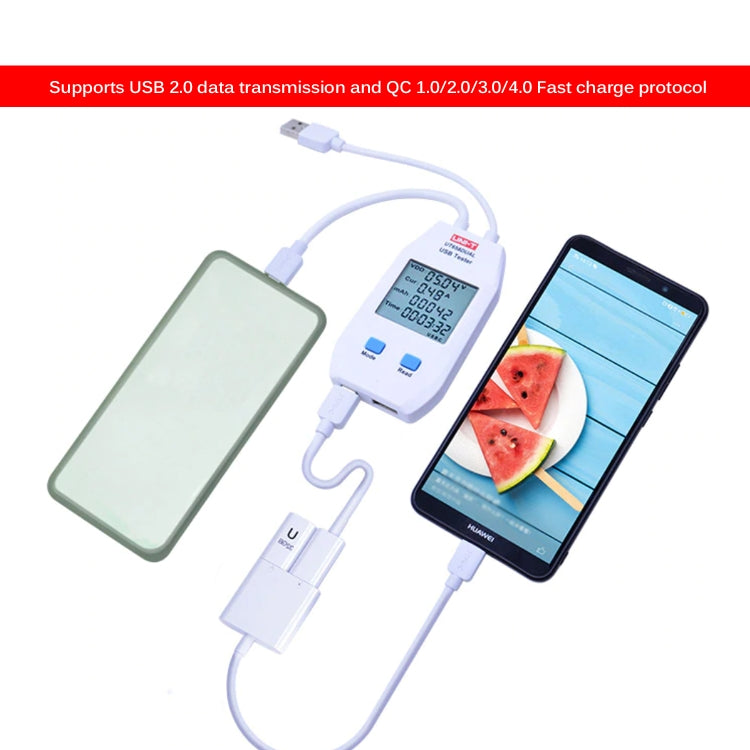 UNI-T USB Voltmeter Ammeter Tester UT658DUAL - Test Tools by PMC TechLife | Online Shopping South Africa | PMC TechLife