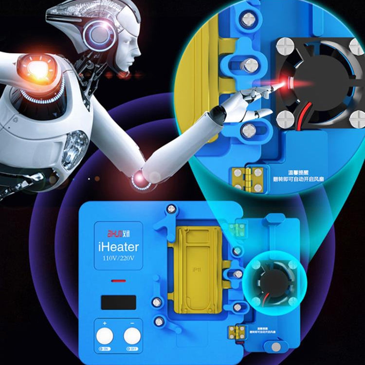 AIXUN iHeater Double Layers Board Pre-heating Soldering Rework Station, CN Plug - Repair Platform by PMC TechLife | Online Shopping South Africa | PMC TechLife