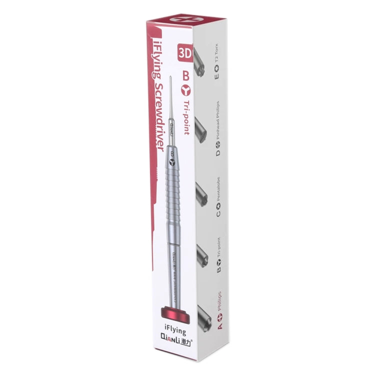 Qianli iFlying 3D Aluminum Handle Anti-slip Screwdriver, Tri-point(Yellow) - free shipping - PMC TechLife - Order now!