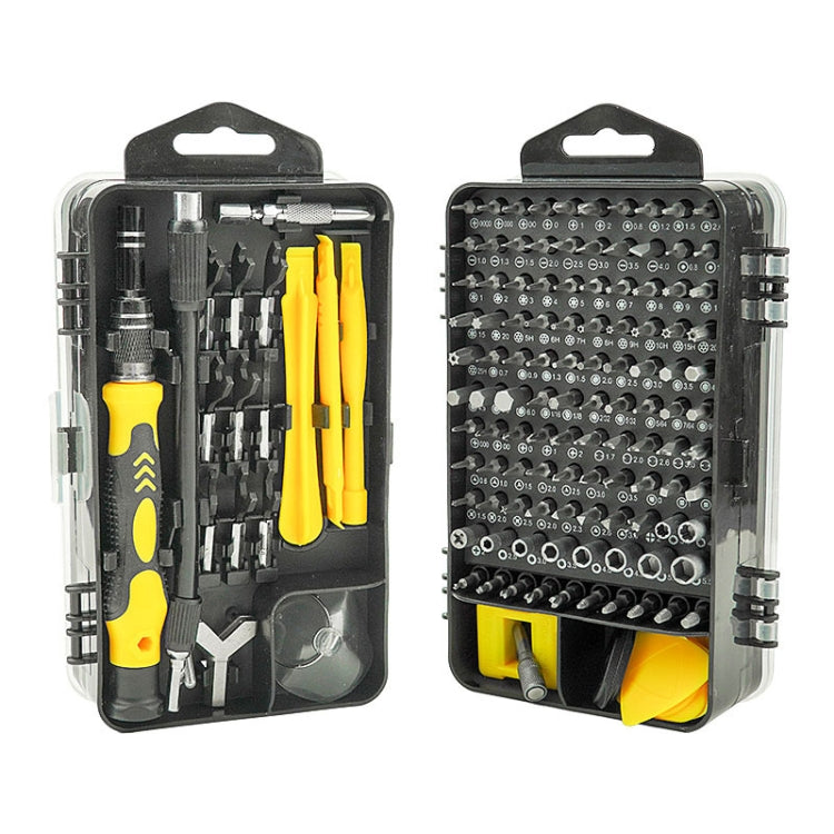 138 in 1 DIY Mobile Phone Disassembly Tool Clock Repair Multi-function Tool Screwdriver Set (Yellow) - Screwdriver Set by PMC TechLife | Online Shopping South Africa | PMC TechLife