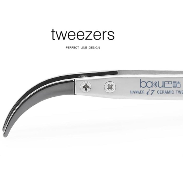BAKU BA-I7-74MZ Stainless Steel Curved Tweezers - free shipping - PMC TechLife - Order now!