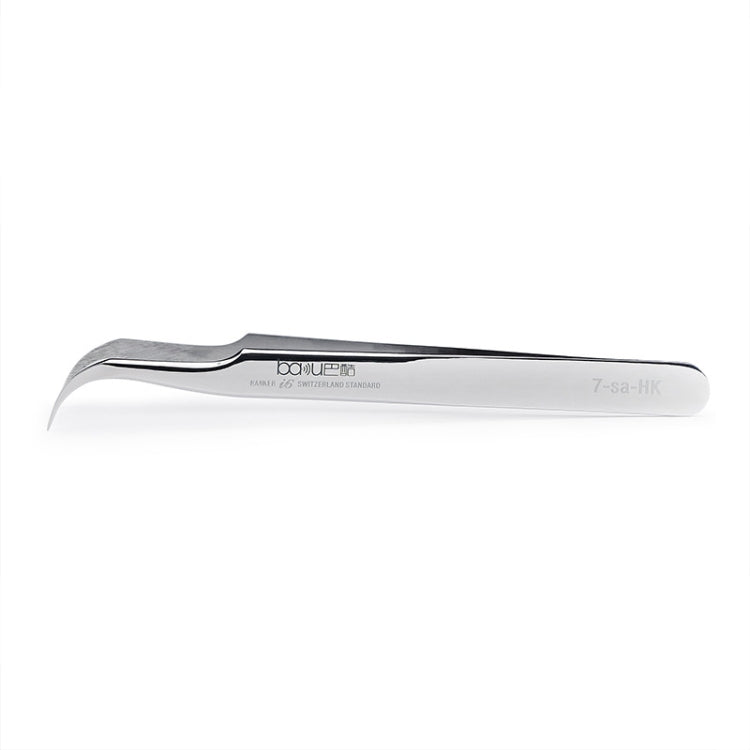 BAKU BA-i6-7-sa Stainless Steel Curved Tweezers - Tweezers by BAKU | Online Shopping South Africa | PMC TechLife