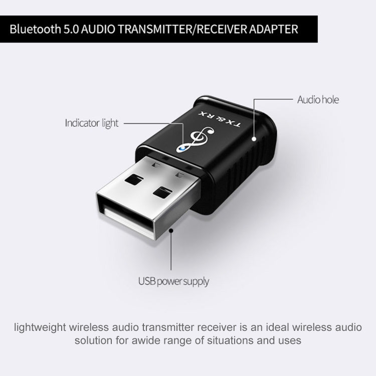 MSD168 2 in 1 Bluetooth Transmitter Receiver Mini 3.5mm AUX Stereo Wireless Bluetooth 5.0 Adapter For Car TV PC MP3 - Audio Receiver Transmitter by PMC TechLife | Online Shopping South Africa | PMC TechLife