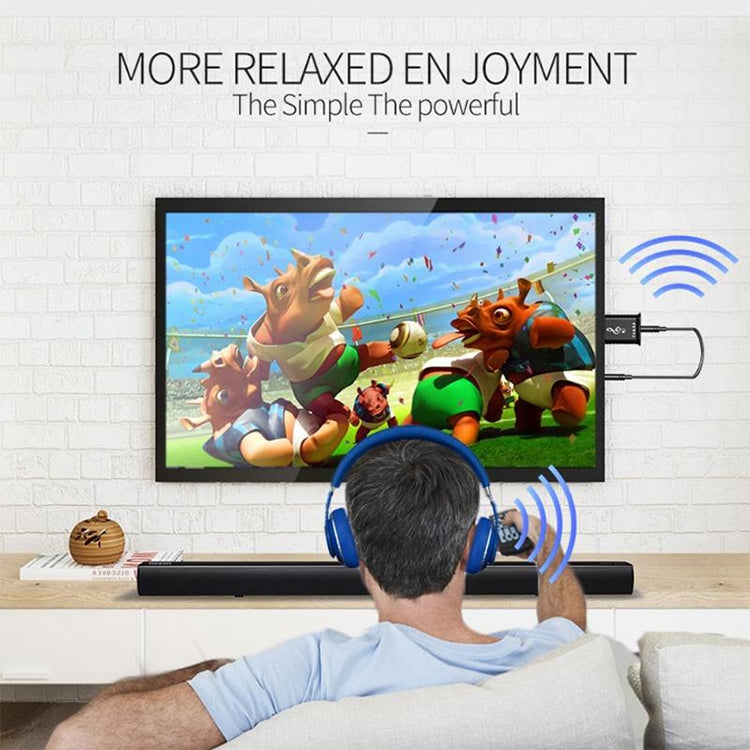 MSD168 2 in 1 Bluetooth Transmitter Receiver Mini 3.5mm AUX Stereo Wireless Bluetooth 5.0 Adapter For Car TV PC MP3 - Audio Receiver Transmitter by PMC TechLife | Online Shopping South Africa | PMC TechLife