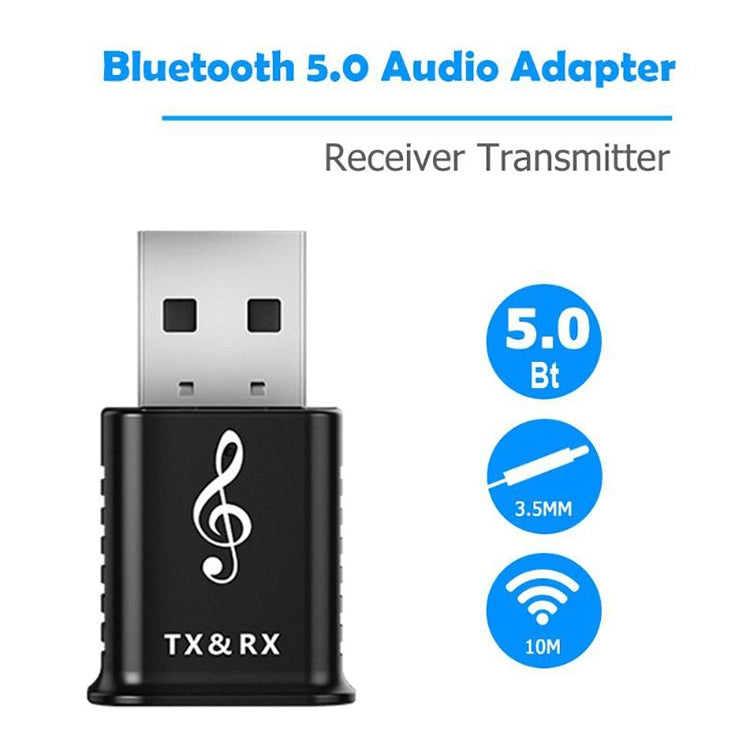 MSD168 2 in 1 Bluetooth Transmitter Receiver Mini 3.5mm AUX Stereo Wireless Bluetooth 5.0 Adapter For Car TV PC MP3 - Audio Receiver Transmitter by PMC TechLife | Online Shopping South Africa | PMC TechLife