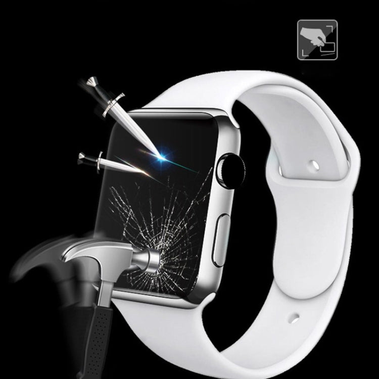 2 PCS mocolo 0.33mm 9H 3D Round Edge Tempered Glass Film for Apple Watch Series 3 42mm - Watch Cases by mocolo | Online Shopping South Africa | PMC TechLife | Buy Now Pay Later Mobicred