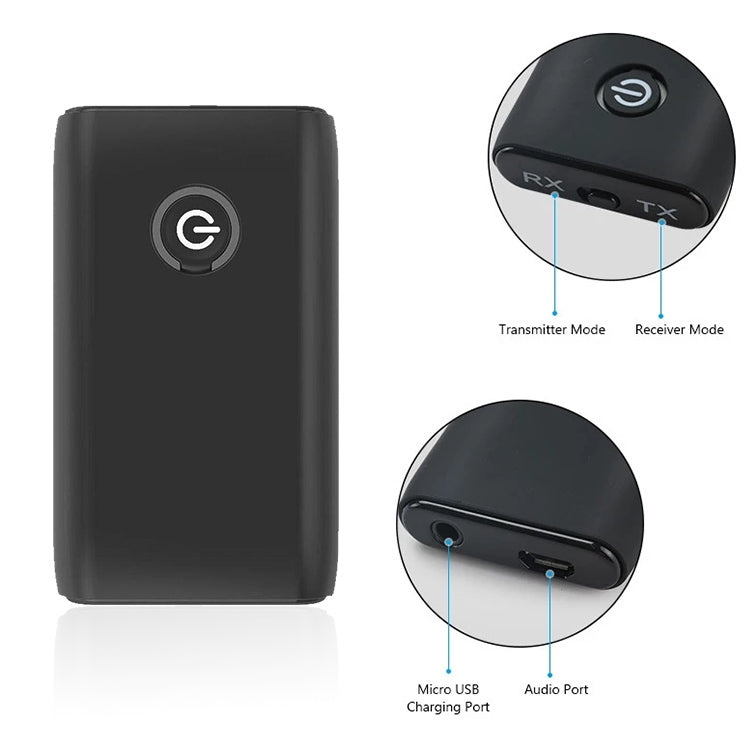 B10S Bluetooth Adapter 5.0 Bluetooth Transmitter Receiver 2 in 1 Bluetooth Adapter - Audio Receiver Transmitter by PMC TechLife | Online Shopping South Africa | PMC TechLife