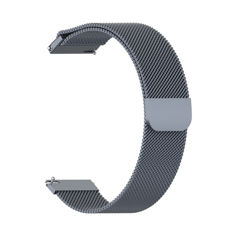 18mm Milan Stainless Steel Mesh Watch Band(Gray) - Watch Bands by PMC TechLife | Online Shopping South Africa | PMC TechLife | Buy Now Pay Later Mobicred