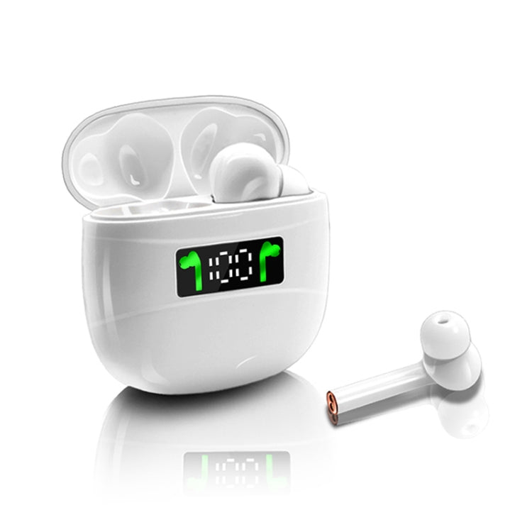 J3 Pro TWS Hifi Wireless Bluetooth 5.2 Earphone LED Display Waterproof Sports Gaming Headset Noise Earbuds(White) - TWS Earphone by PMC TechLife | Online Shopping South Africa | PMC TechLife