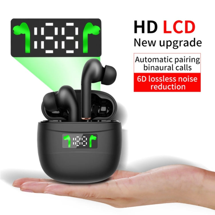 J3 Pro TWS Hifi Wireless Bluetooth 5.2 Earphone LED Display Waterproof Sports Gaming Headset Noise Earbuds(White) - TWS Earphone by PMC TechLife | Online Shopping South Africa | PMC TechLife