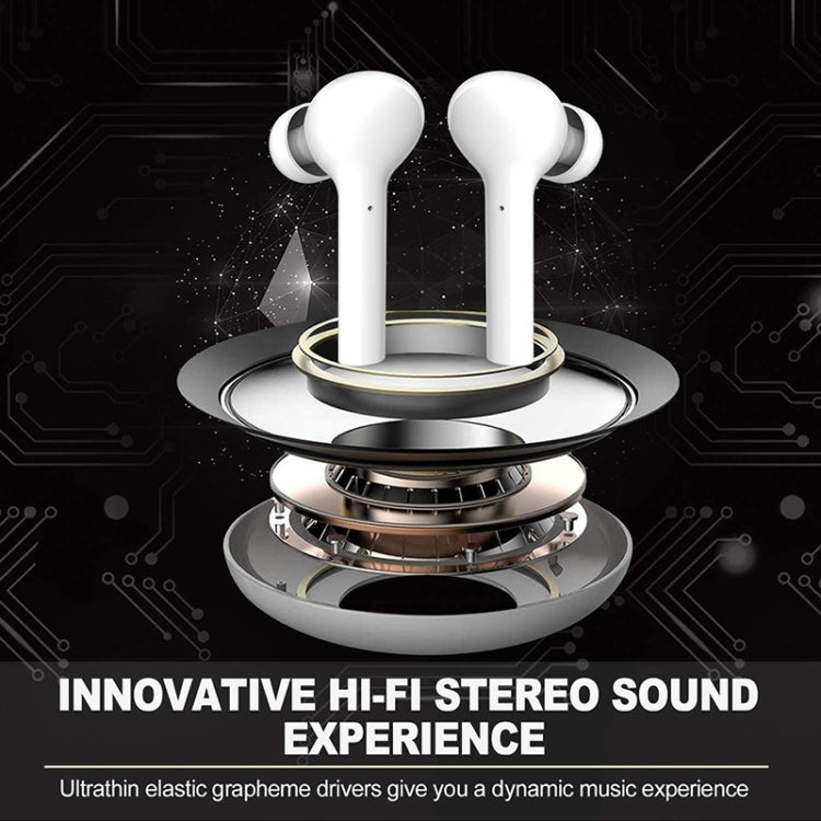 J3 Pro TWS Hifi Wireless Bluetooth 5.2 Earphone LED Display Waterproof Sports Gaming Headset Noise Earbuds(White) - TWS Earphone by PMC TechLife | Online Shopping South Africa | PMC TechLife