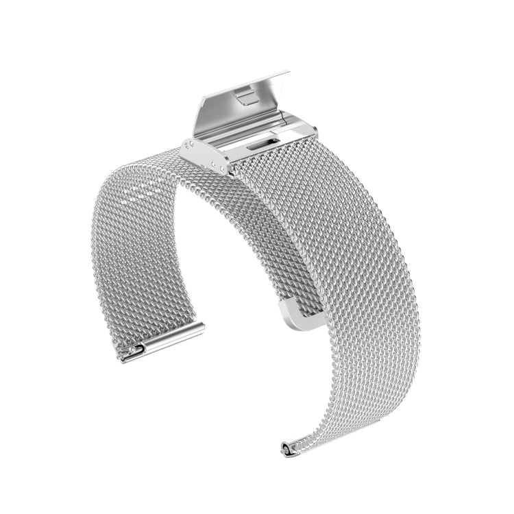 For Huawei GT/GT2 46mm/ Galaxy Watch 46mm/ Fossil Fossil Gen 5 Carlyle 46mm 22mm Stainless Steel Mesh Watch Band(Silver) - Watch Bands by PMC TechLife | Online Shopping South Africa | PMC TechLife | Buy Now Pay Later Mobicred