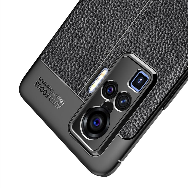 For VIVO X50 Pro Litchi Texture TPU Shockproof Case(Black) - free shipping - PMC TechLife - Order now!