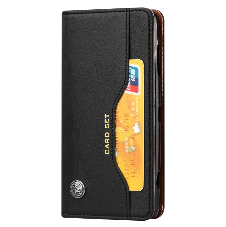 Knead Skin Texture Horizontal Flip Leather Case for Sony Xperia XZ2 Compact, with Photo Frame & Holder & Card Slots & Wallet(Black) - free shipping - PMC TechLife - Order now!