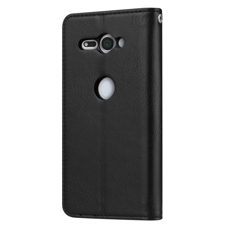 Knead Skin Texture Horizontal Flip Leather Case for Sony Xperia XZ2 Compact, with Photo Frame & Holder & Card Slots & Wallet(Black) - free shipping - PMC TechLife - Order now!