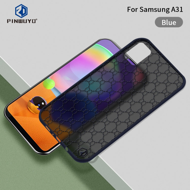 For Samsung Galaxy A31 PINWUYO Series 2 Generation PC + TPU Waterproof and Anti-drop All-inclusive Protective Case(Blue) - Galaxy Phone Cases by PINWUYO | Online Shopping South Africa | PMC TechLife | Buy Now Pay Later Mobicred