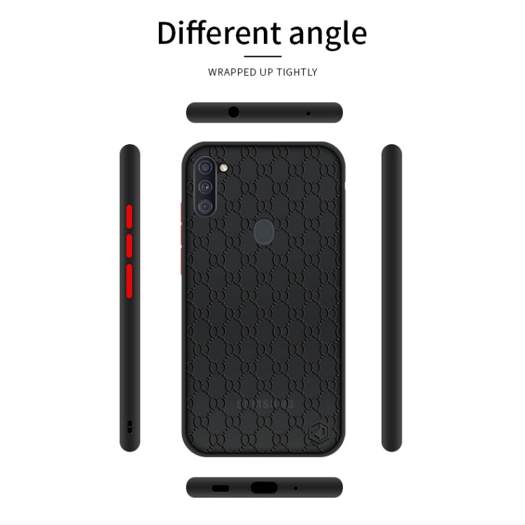 For Samsung Galaxy A11 / M11(EU) PINWUYO Series 2 Generation PC + TPU Waterproof and Anti-drop All-inclusive Protective Case(Black) - Galaxy Phone Cases by PINWUYO | Online Shopping South Africa | PMC TechLife | Buy Now Pay Later Mobicred