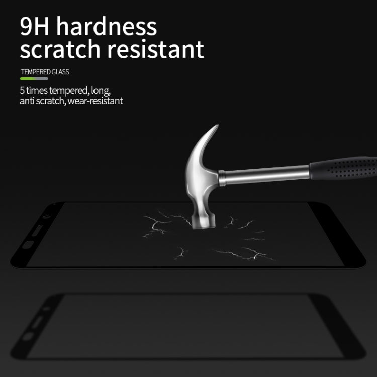 For Huawei  Y5P/Y5 Prime PINWUYO 9H 2.5D Full Screen Tempered Glass Film(Black) - Huawei Tempered Glass by PINWUYO | Online Shopping South Africa | PMC TechLife | Buy Now Pay Later Mobicred