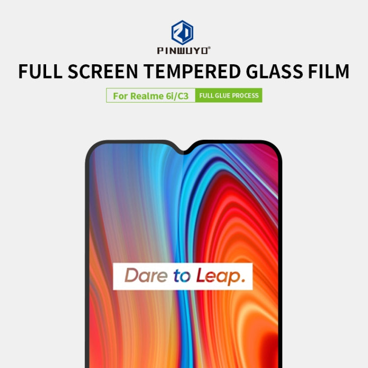 For OPPO Realme 6i / C3 PINWUYO 9H 2.5D Full Screen Tempered Glass Film(Black) - free shipping - PMC TechLife - Order now!