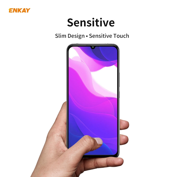 For Xiaomi Mi 10 Lite /Redmi 10X 5G 10 PCS ENKAY Hat-Prince Full Glue 0.26mm 9H 2.5D Tempered Glass Full Coverage Film -  by ENKAY | Online Shopping South Africa | PMC TechLife | Buy Now Pay Later Mobicred